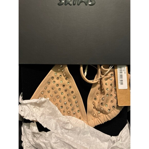 SWAROVSKI x SKIMS NWT Diamond Encrusted Triangle Bralette - Picture 2 of 4